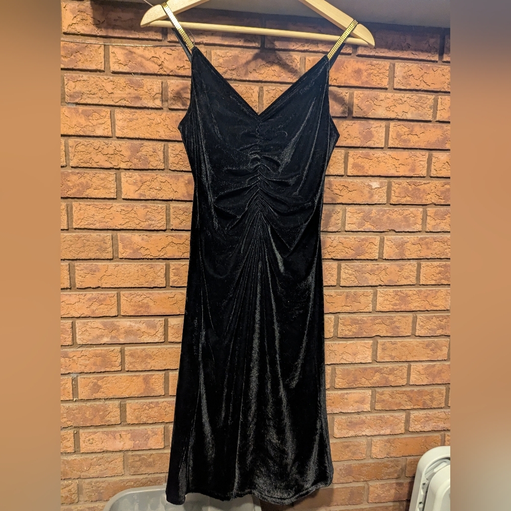 Selina Studio Black Velvet Dress